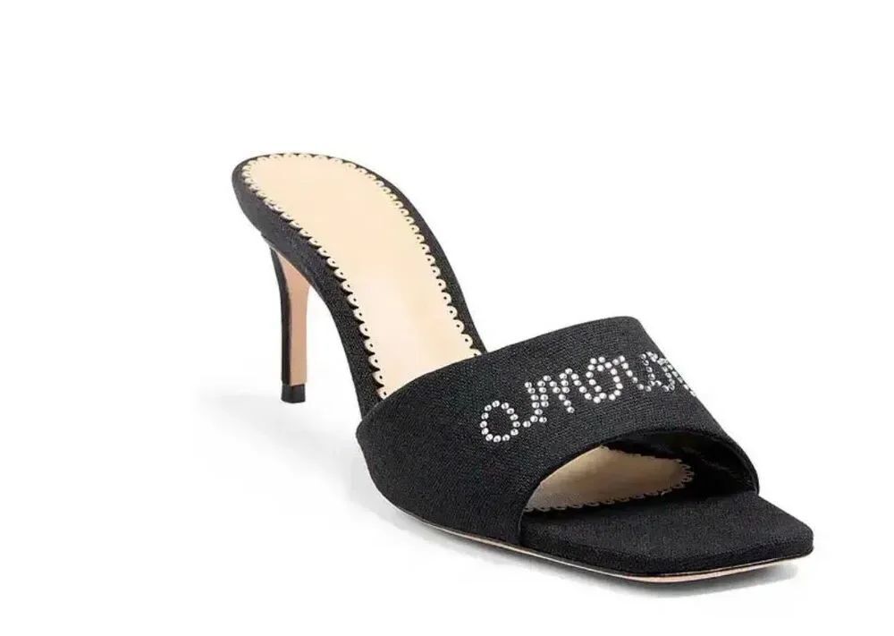 Cinq a Sept June Embellished Sandal in Black NWB Size 9